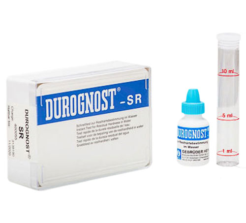 DUROGNOST SR 0, Testbesteck mit Tropfflasche und Messröhrchen, zur Resthärteüberwachung
