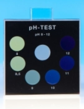 pH-Wert 8-12 - Farbvergleichsgerät Testoval