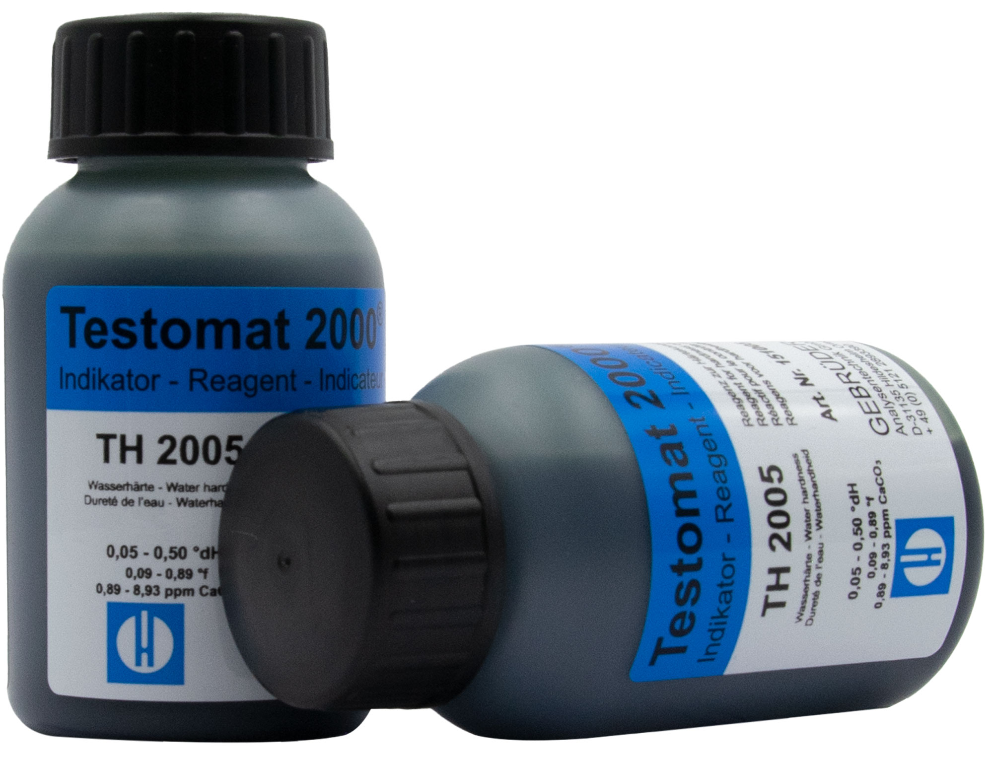 Testomat® Indikator TH2005, Detailaufnahme Schraubverschlüsse, Produktinfos sichtbar