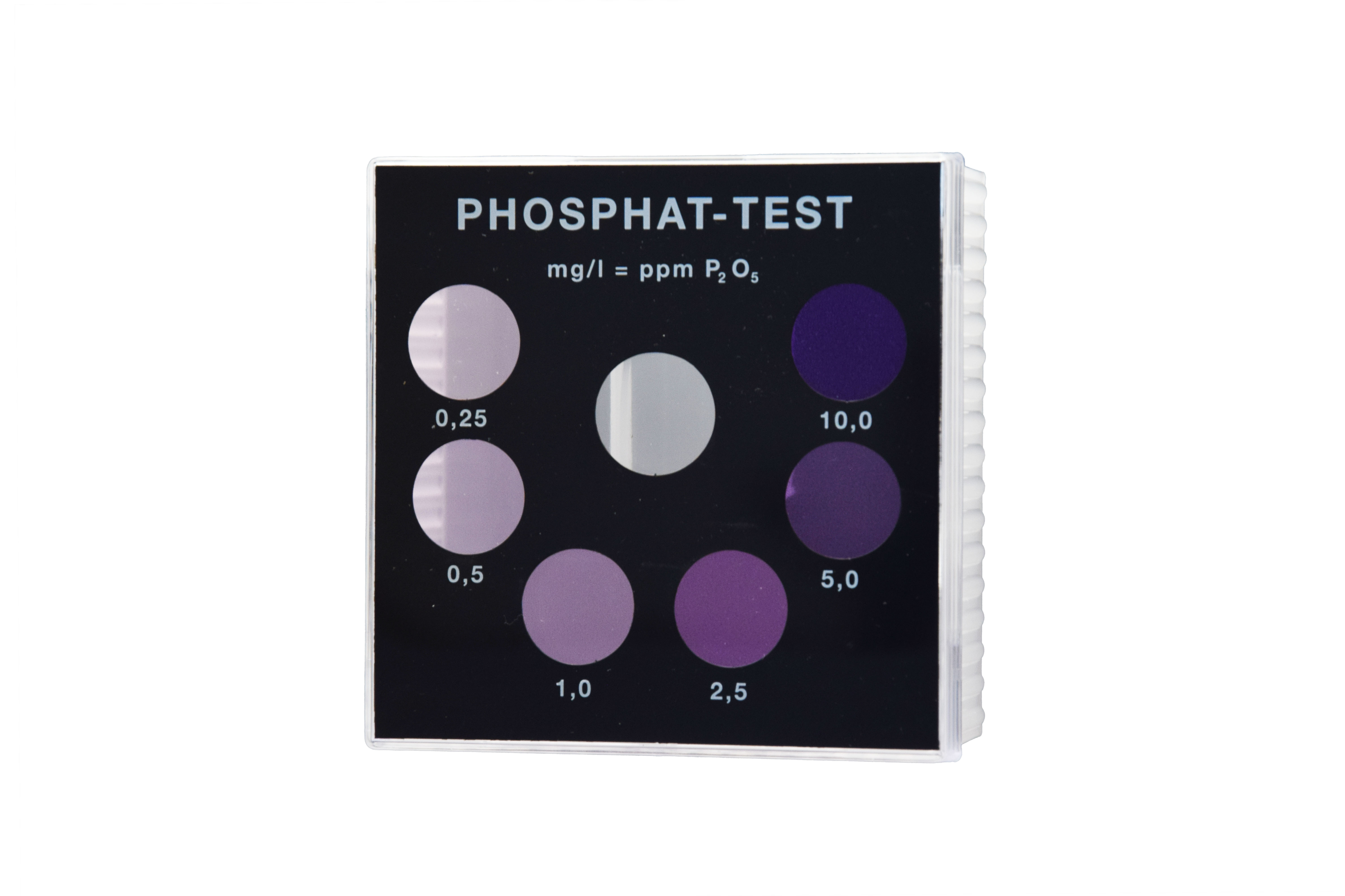 Phosphat - Farbvergleichsgerät Testoval Phosphat – Farbvergleichsgerät Testoval, Farbskala mit 6 Farbtönen für Phosphatanalyse