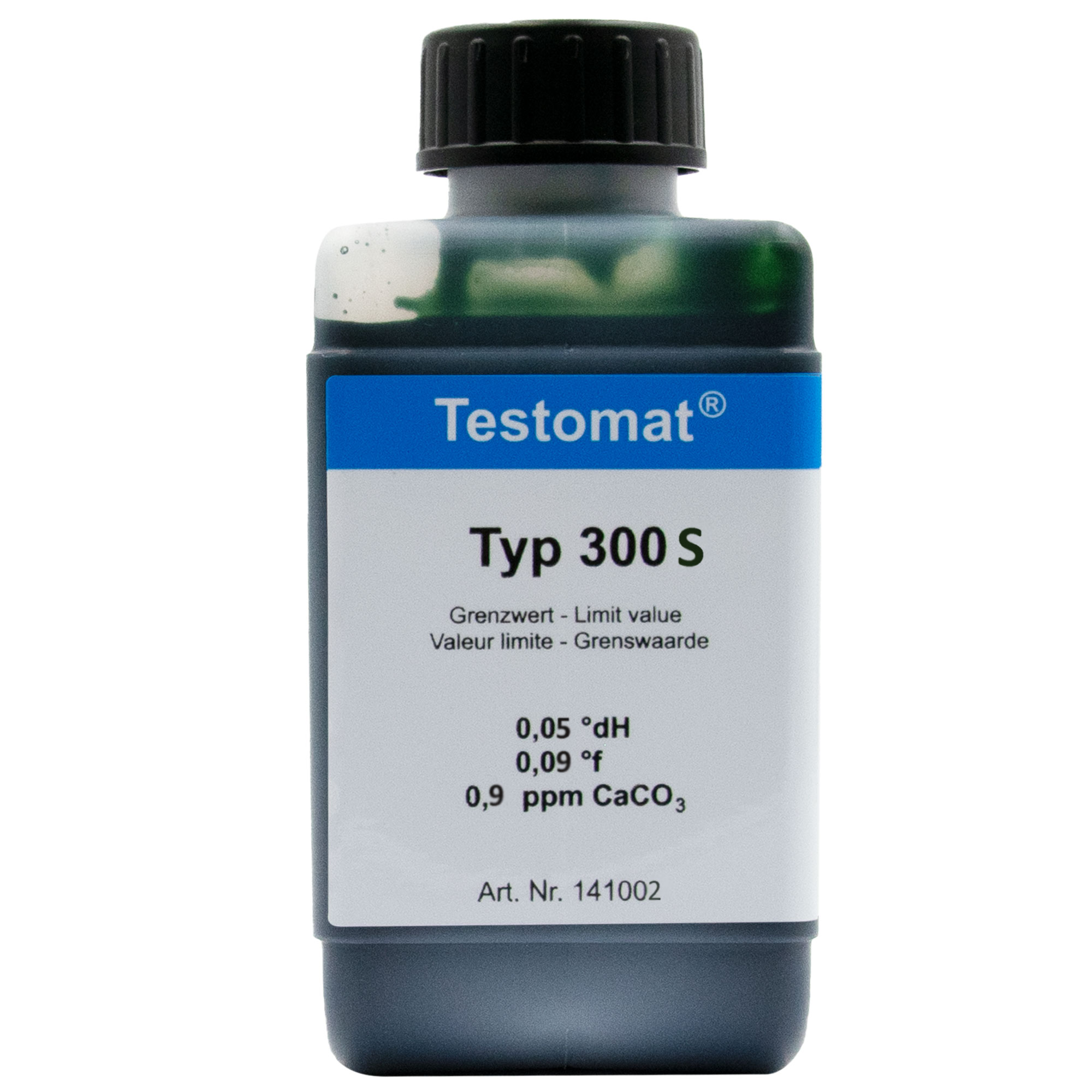 Testomat® 808 Indikator 300 S 500 ml, Flasche mit Sicht auf Verschluss, Wasser-Testlösung